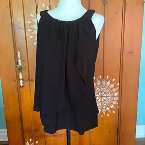Susan Lawrence EUC elegant draped tank top.